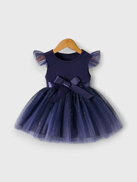 Baby Girl Ombre Sparkle Mesh Dress