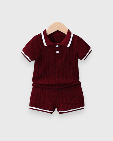 Toddler Little Boys Terry Fleece Short set