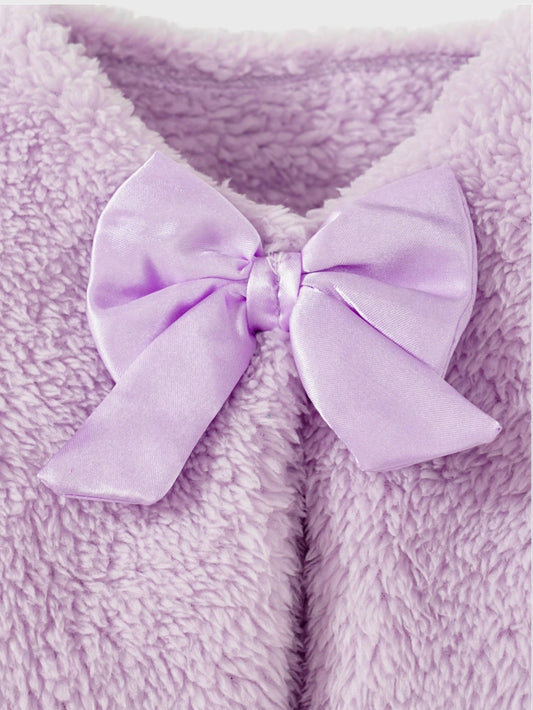 Baby Girl Fuzzy Cardigan Coat