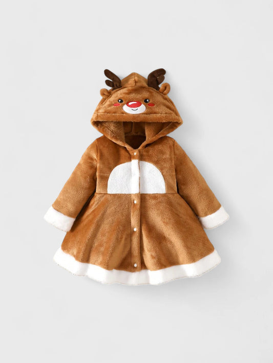 Baby Girl Soft Reindeer Dress