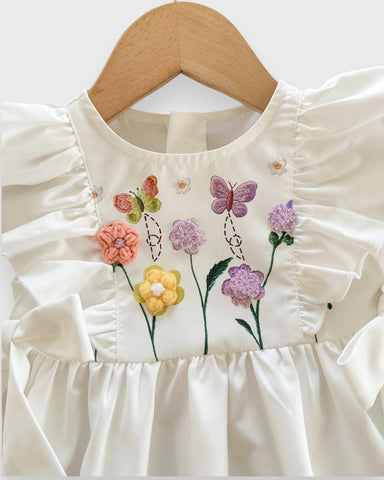 Baby Girl 3D Spring Flower Dress