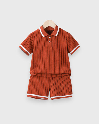 Toddler Little Boys Terry Fleece Short set