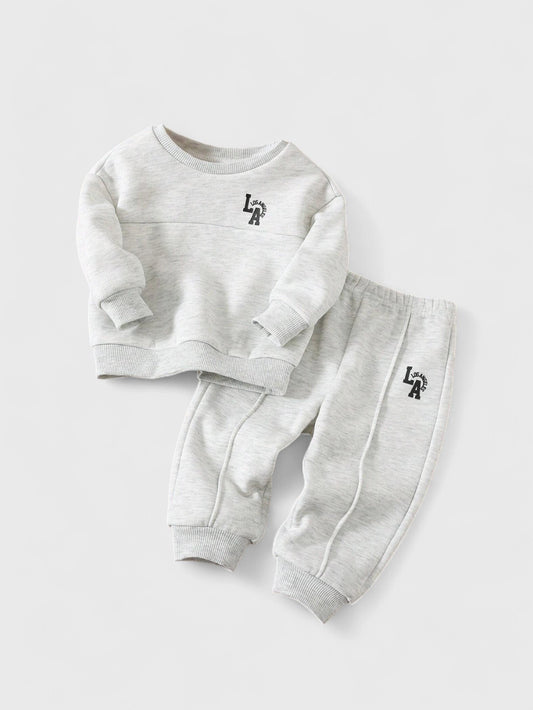 2 Pc Baby LA Crew Neck Sweat Suit