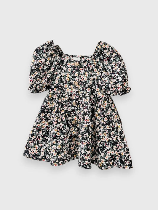 Baby Girl Puff Sleeve Floral Sun Dress
