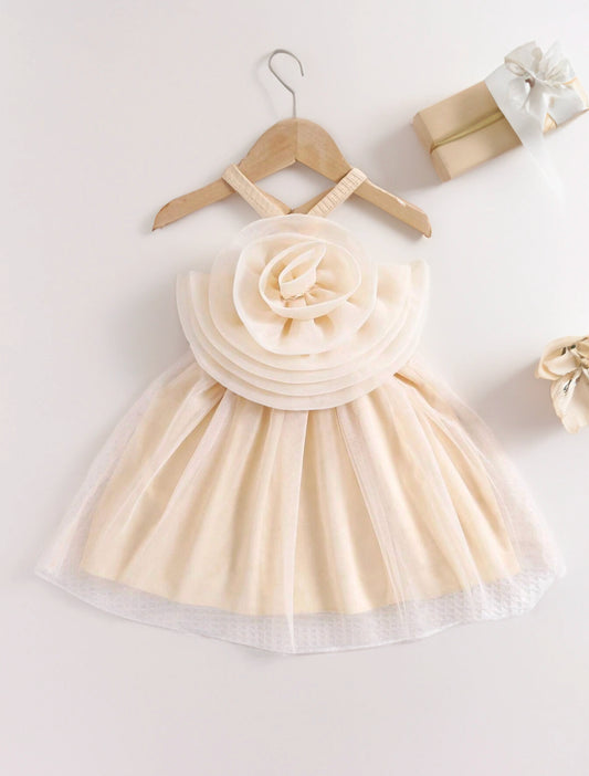 Baby Toddler Girl Halter Flower Dress