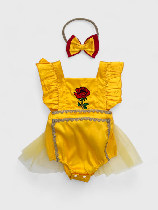 2 Pc Baby Girl Belle of the Ball Bodysuit