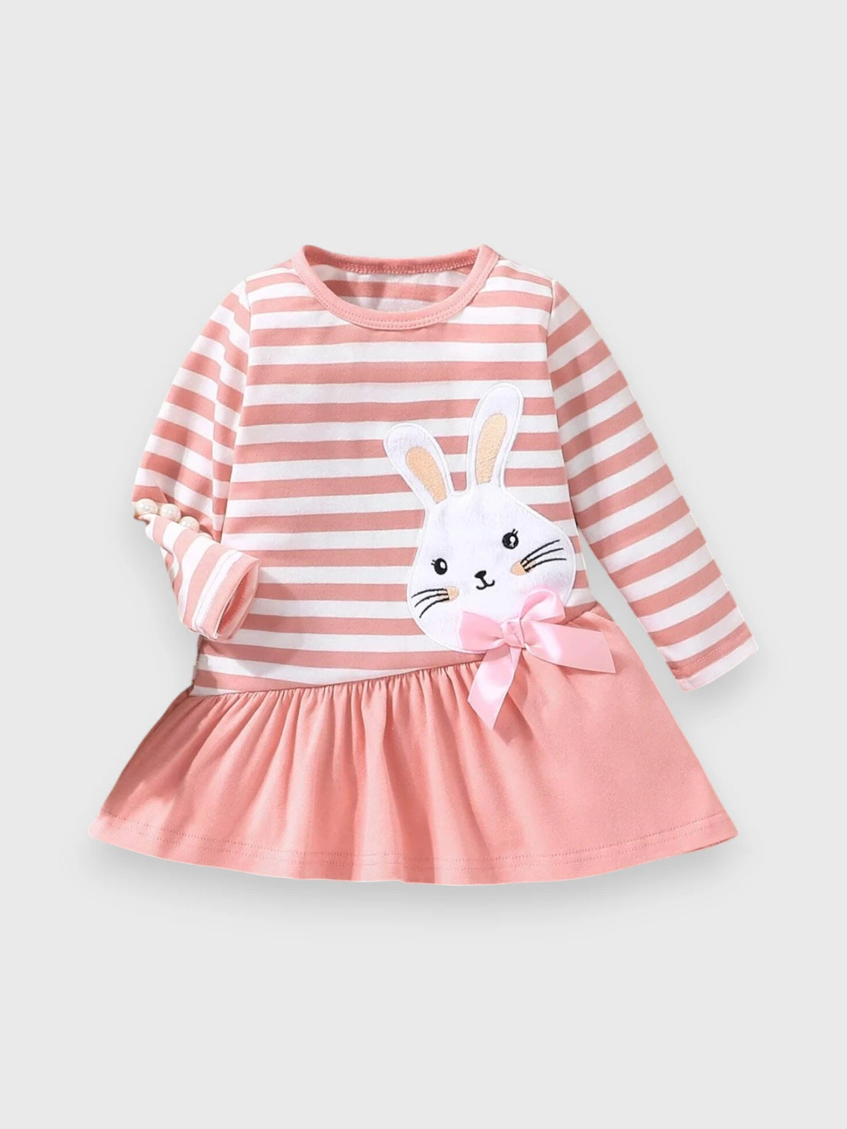 Baby Girl Stripe Bunny Dress