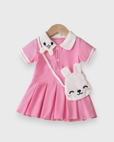 2 Pc Baby Girl Rabbit Tennis Dress