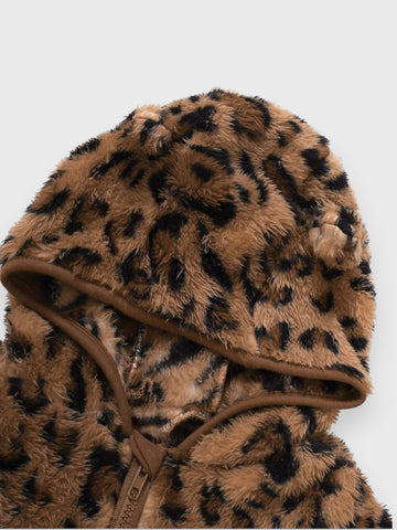 Baby Girl Cheetah Fleece Jacket