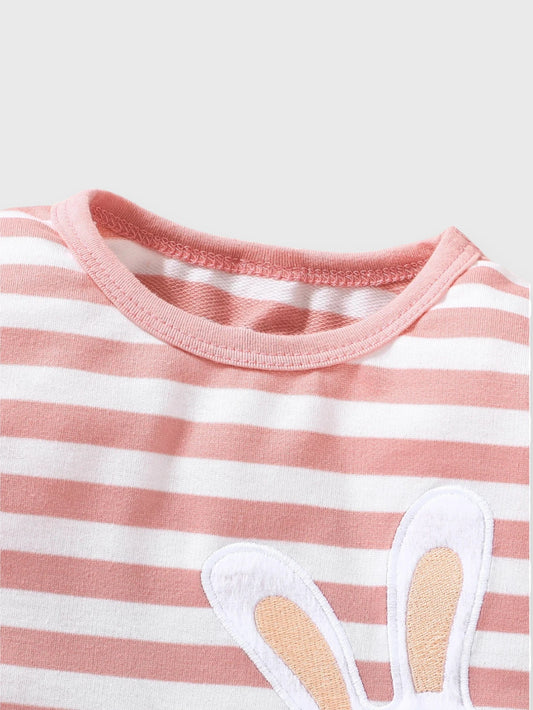 Baby Girl Stripe Bunny Dress