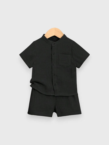 2 Piece Baby Boy Cotton Vacay Set