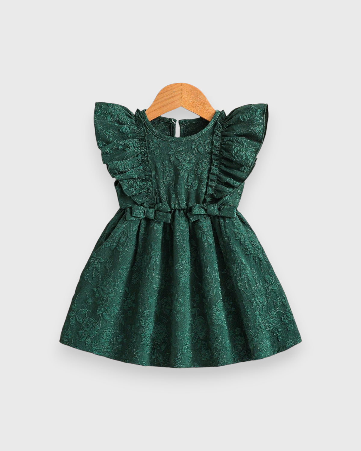 Baby Girl Damask Jacquard Dress