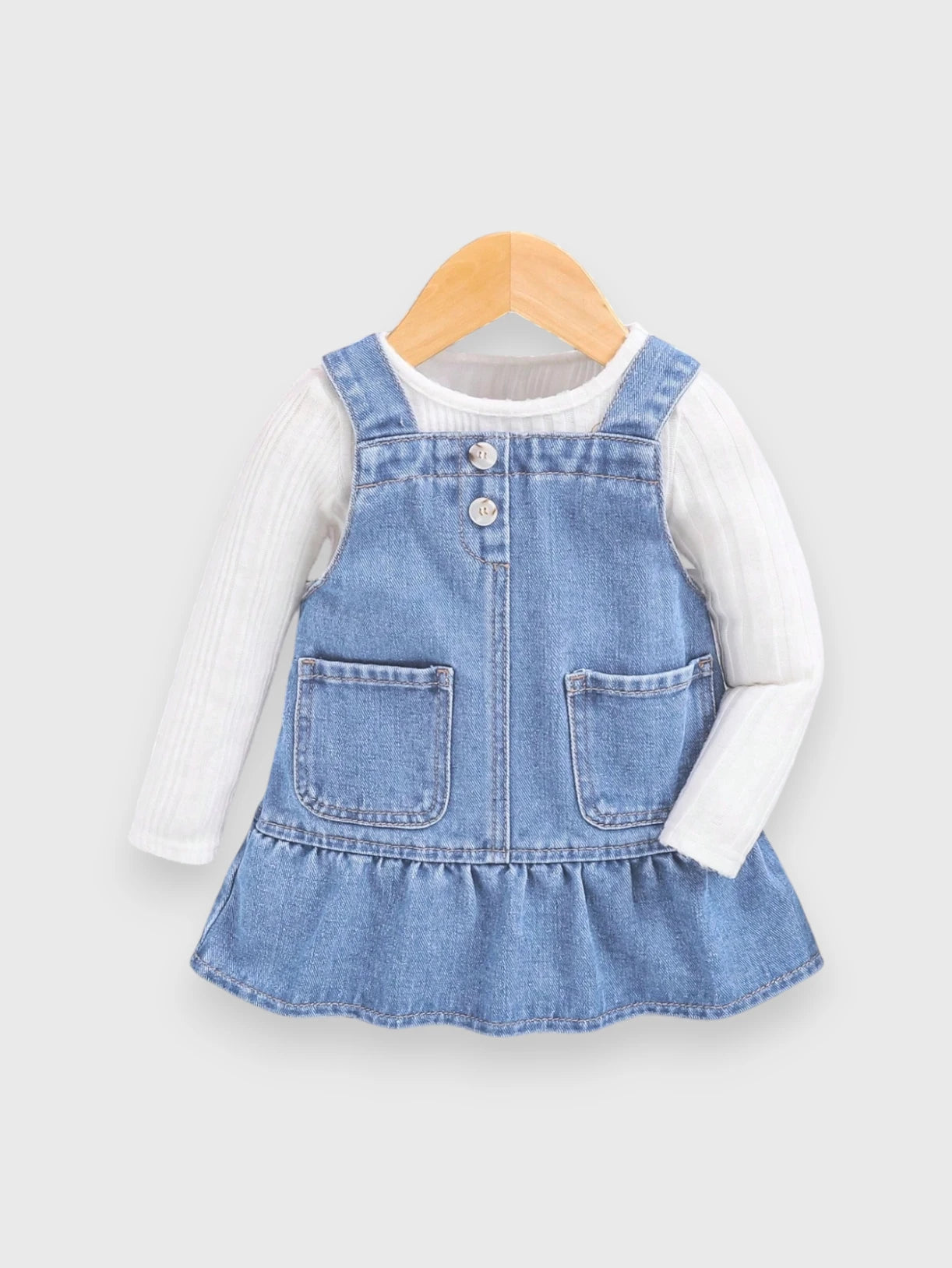 denim dress overalls Bailey Girl Overall Girl 6 / Vintage Wash cider sipping True Religion denim overalls mini