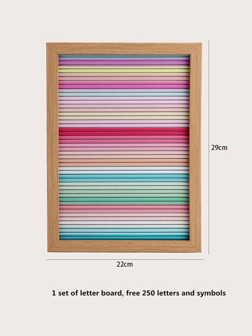 Rainbow Letter board Wood Ombre