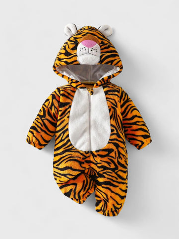 Baby Tiger Fleece Jumpsuit