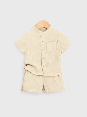 2 Piece Baby Boy Cotton Vacay Set