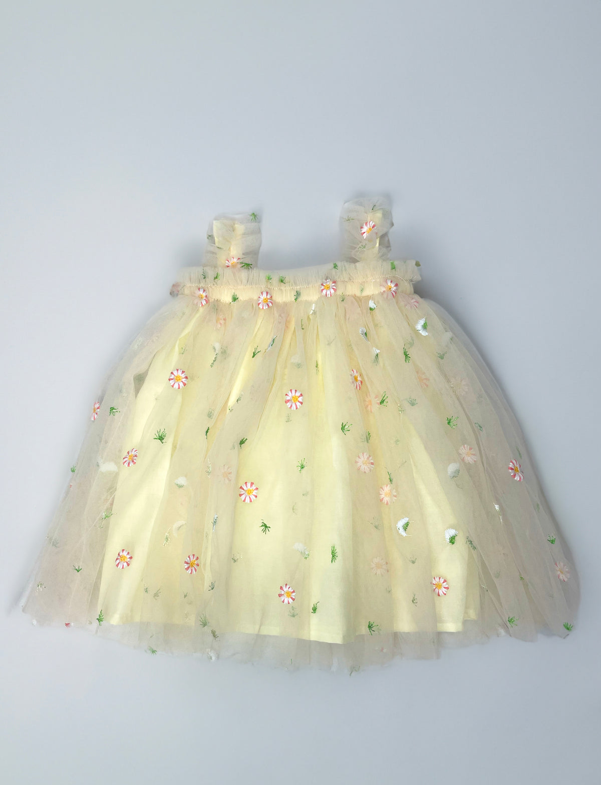 Baby Girl Floral Embroidery Tulle Dress