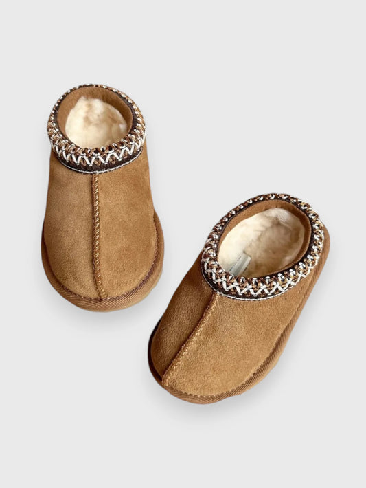 Toddler Slip on Suede Mules