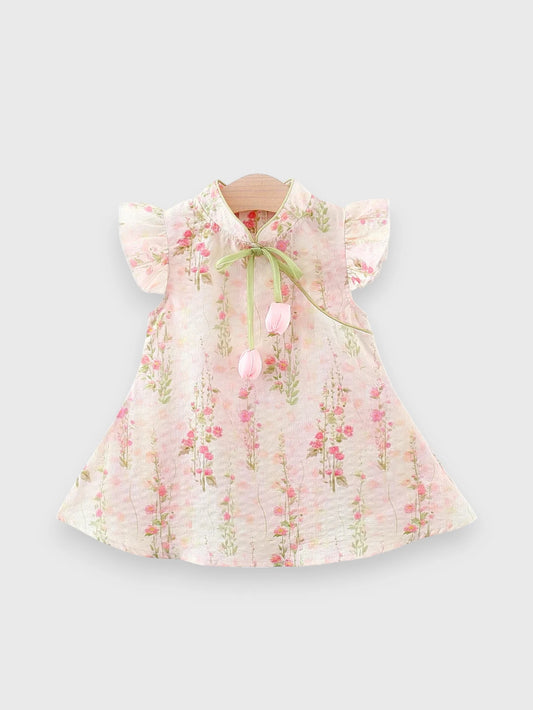 Girls Tulip Cheongsam Dress