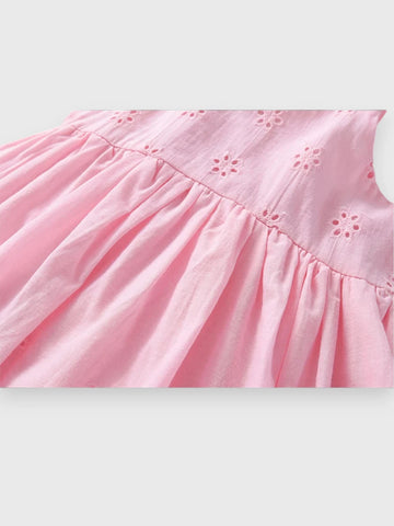 Girls Cotton Eyelet Sun Dress