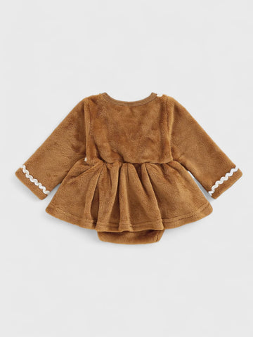 Baby Girl Plush Gingerbread Dress