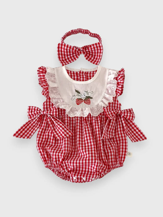 2 Pc Baby Girl Strawberry Shortcake Bodysuit