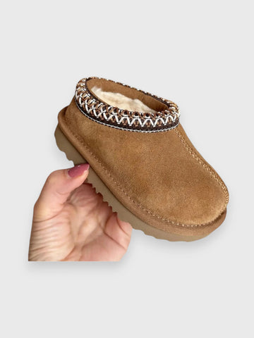 Toddler Slip on Suede Mules