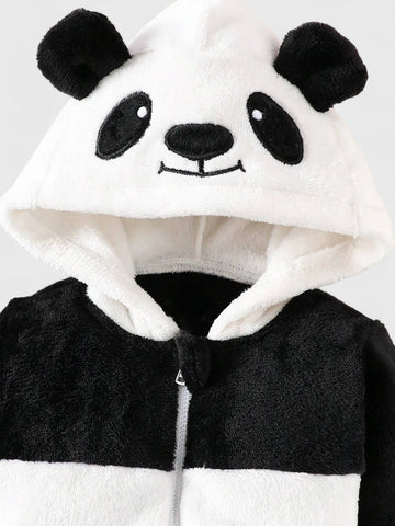 Baby Panda Fleece Jumpsuit