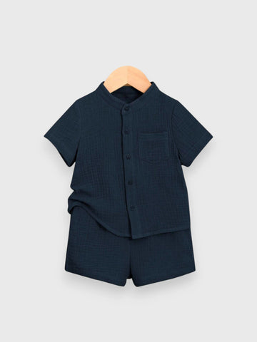 2 Piece Baby Boy Cotton Vacay Set