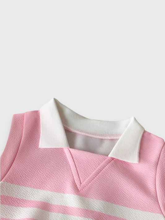 2 Pc Baby Girl Tennis Pleat Skirt Set