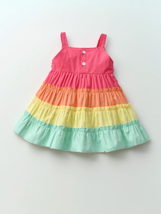 Baby Girl Rainbow Spring Tiered Dress