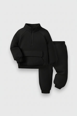 2 Pc Baby Quarter Zip Sweat Suit