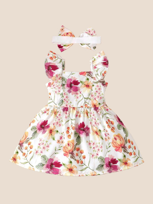 Infant Baby Girl Floral Print Dress