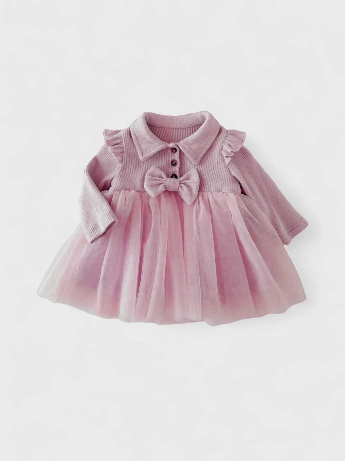 Baby Girl Long Sleeve Tulle Dress
