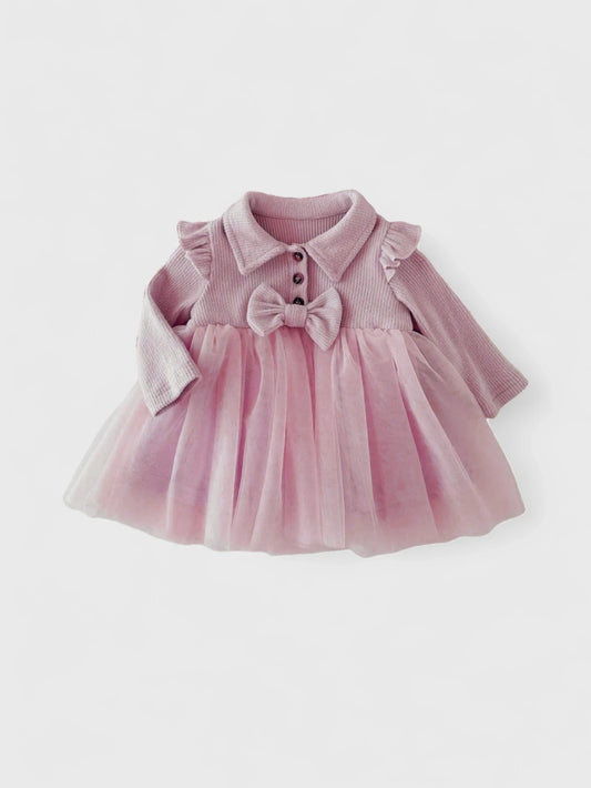 Baby Girl Long Sleeve Tulle Dress