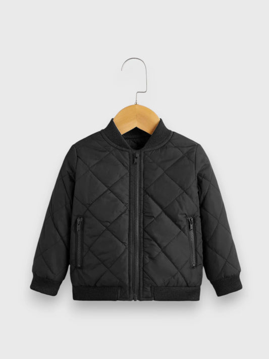 Baby Boy Quilted Bomber Jacket