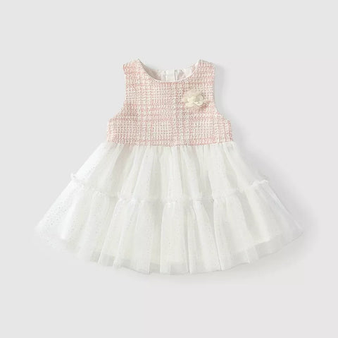 CL-2 Pc Baby Girl Tweed Jacket and Sparkle Tulle Dress