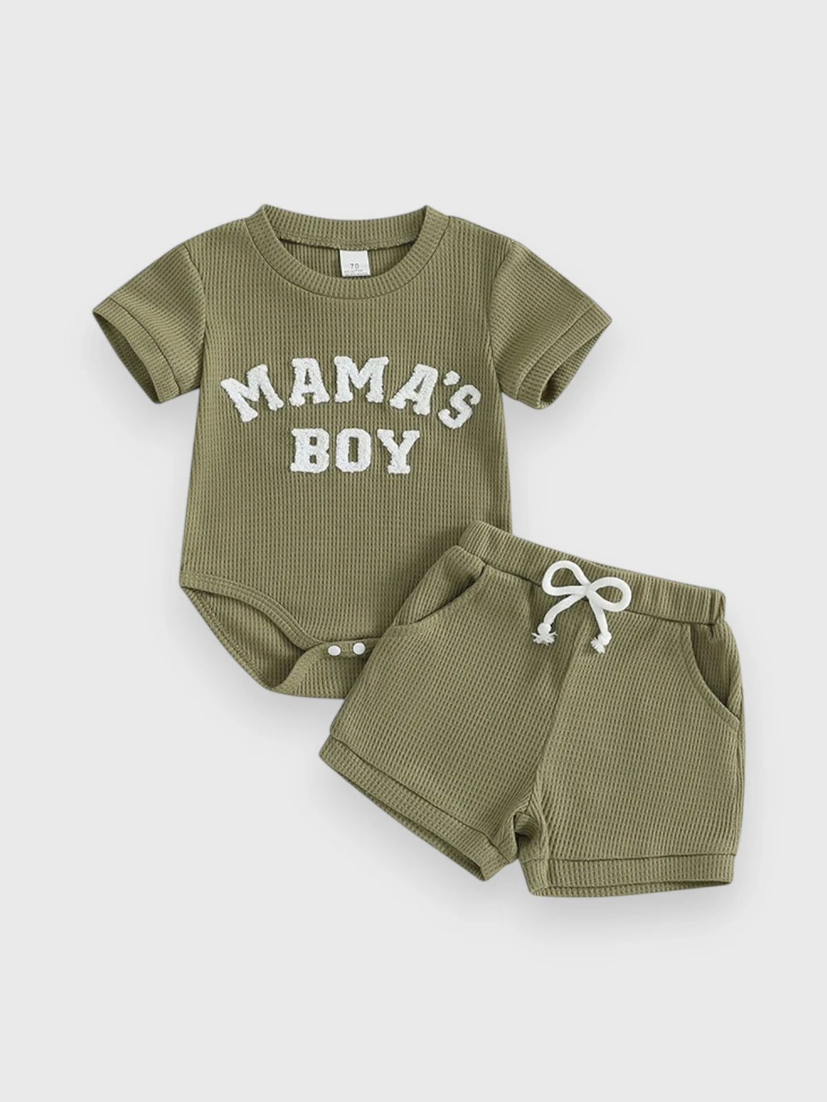 2 Pc Little Dude Waffle Set