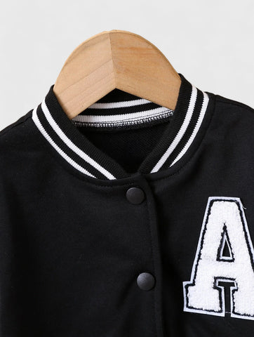 Baby Boy Letter Varsity Jacket