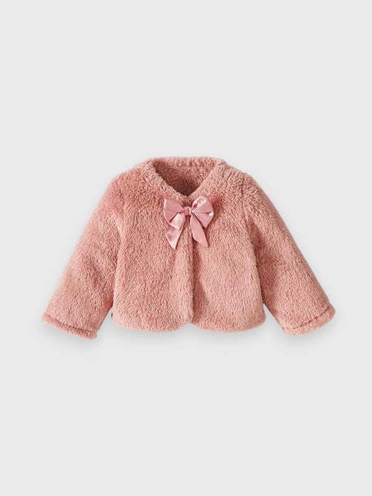 Baby Girl Fuzzy Cardigan Coat