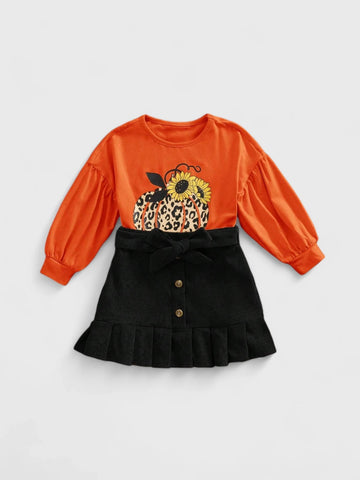 2 Pc Baby Autumn Corduroy Skirt Set