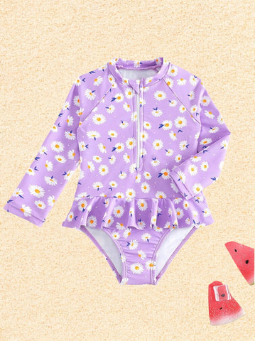 Baby Girl Daisy One Piece Swimsuit