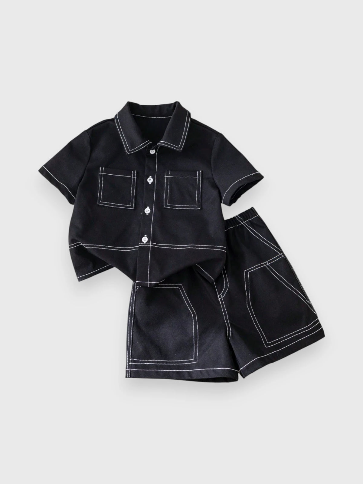 Baby Boy Contrast Stitch Set