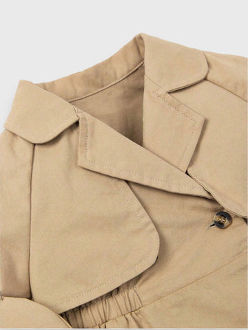 Baby Girl Cinch Waist Trench Coat