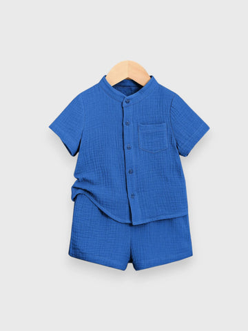 2 Piece Baby Boy Cotton Vacay Set