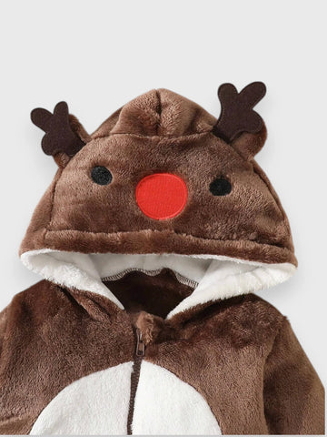 Cozy Baby Reindeer Romper