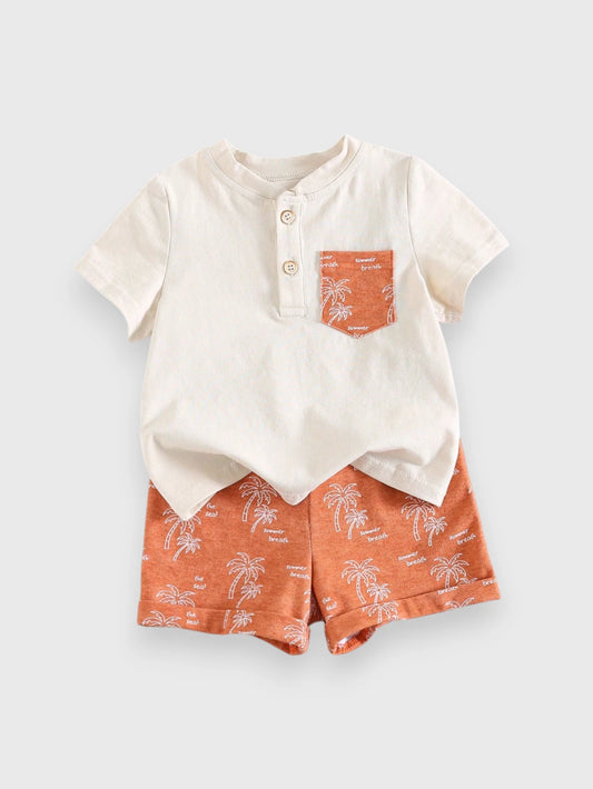 Baby Boy Summer Beach Contrast Set