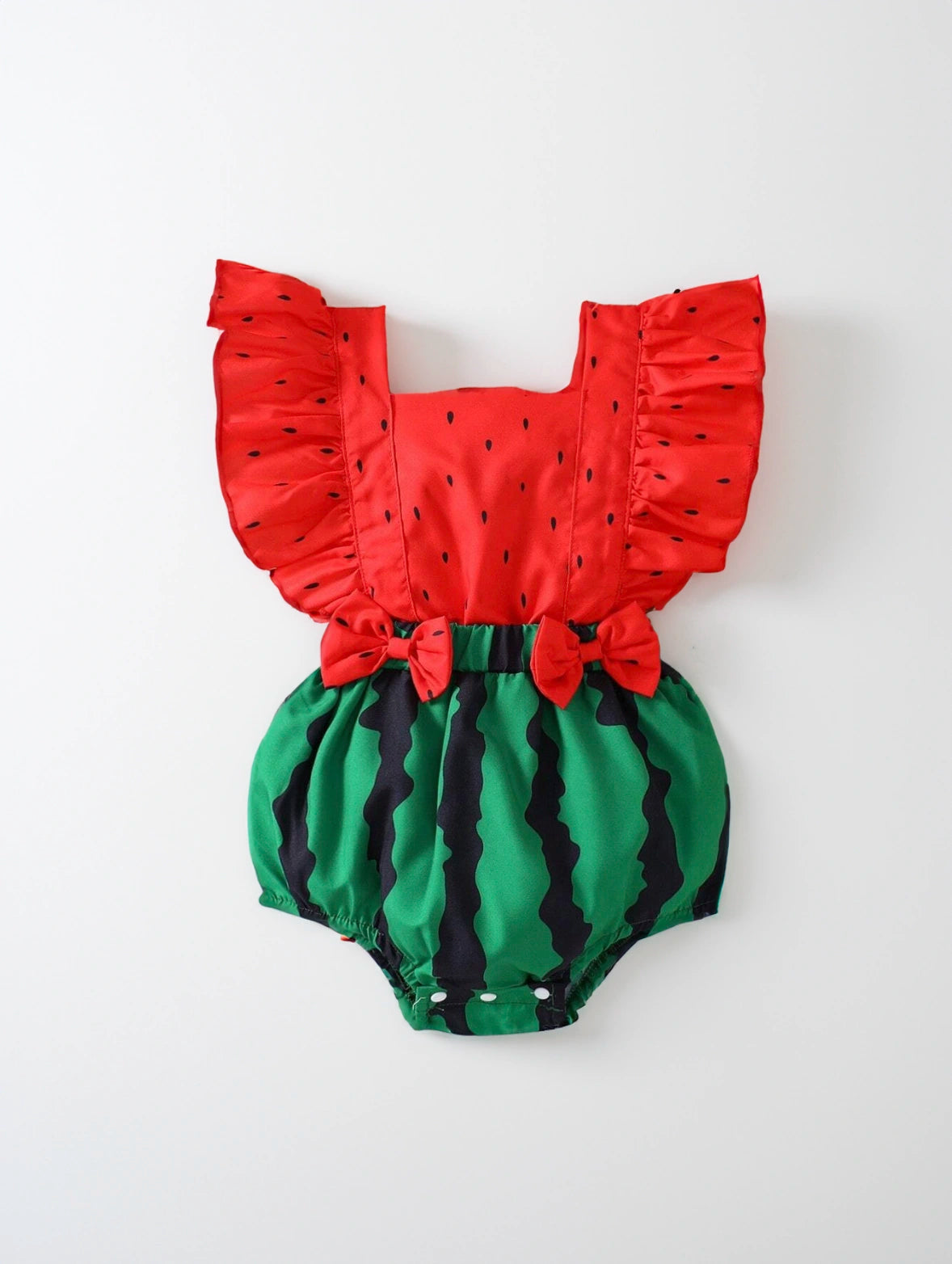 Infant Baby Girl Watermelon Print Bodysuit