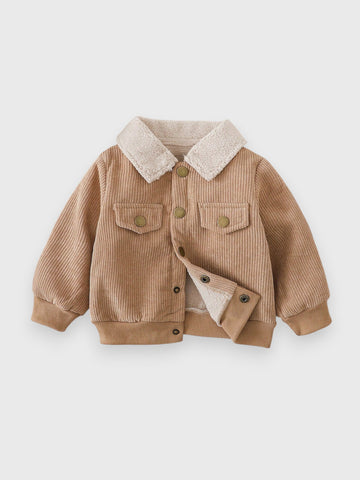 Baby Boy Corduroy Shearling Jacket