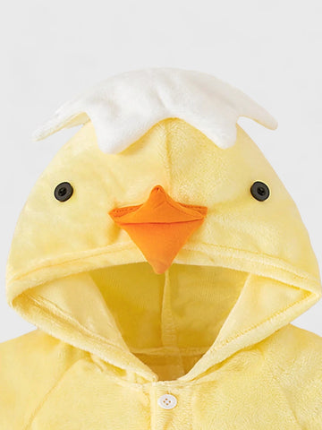 Infant Baby Chick Fleece Bodysuit